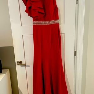 Beautiful red long formal dress for Prom or any formal event